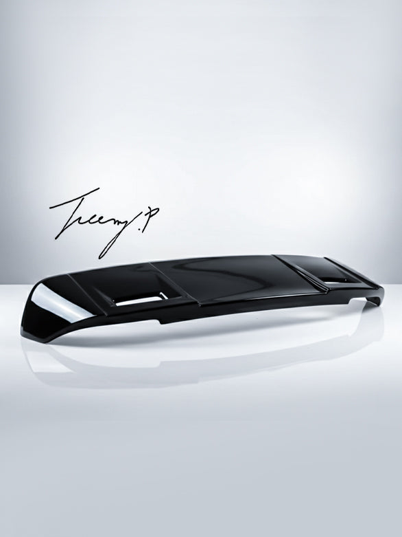 Mercedes GLC W253 gloss black rear roof spoiler boot wing lip (2015+)