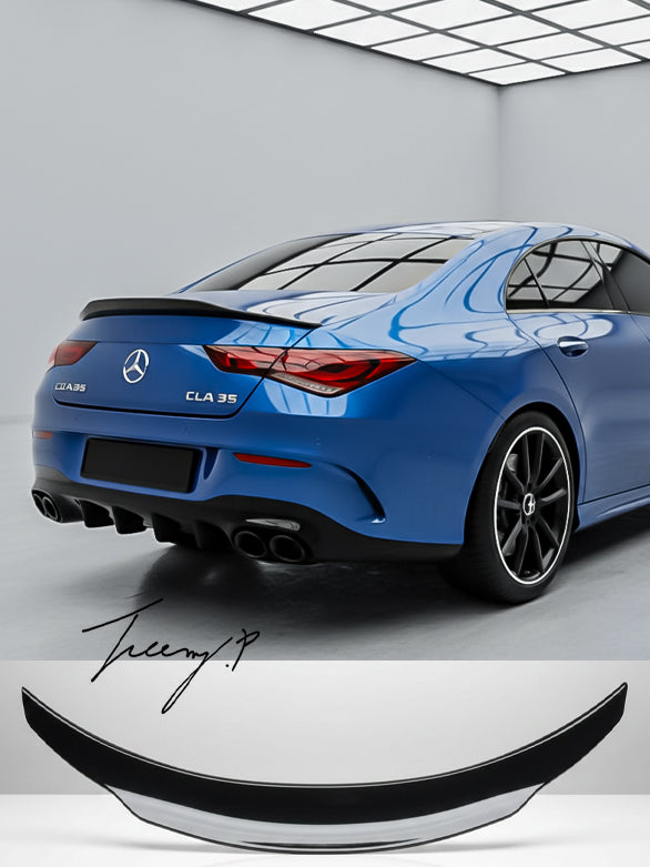 Mercedes CLA W118 gloss black PSM ducktail rear boot spoiler (2020)