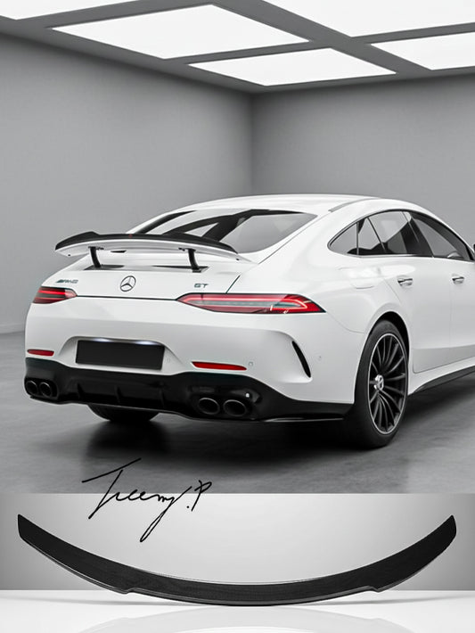Mercedes-AMG GT53 GT63 S X290 gloss black boot lip spoiler (2020+)