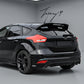 Ford Focus 2012–2018 ST-style gloss black rear roof spoiler