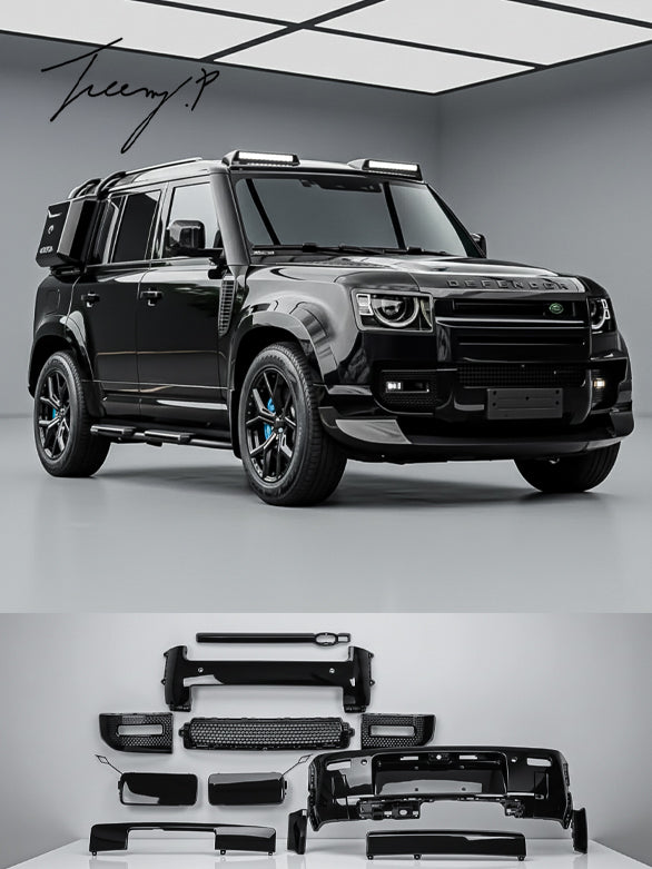 Front and rear bumper moulding bodykit for Land Rover Defender 90/110 L663 (2020+).