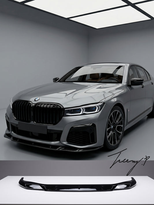 BMW 7 SERIES G11 G12 2019+ FRONT BUMPER LIP SPLITTER SPOILER GLOSS BLACK