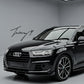 Audi Q7 SQ7 S Line 2016–2020 gloss black front splitter lip