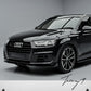 Audi Q7 SQ7 S Line 2016–2020 gloss black front splitter lip