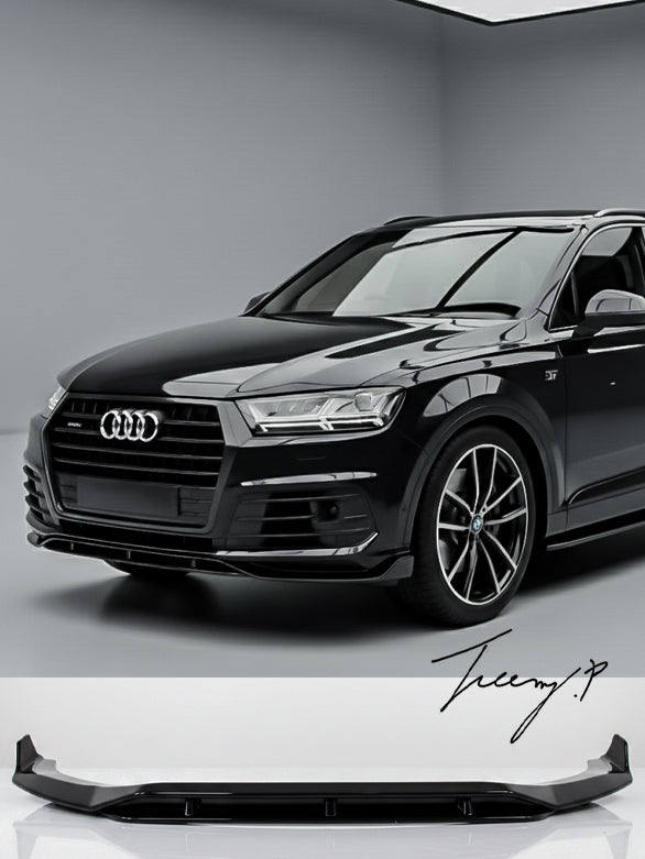 Audi Q7 SQ7 S Line 2016–2020 gloss black front splitter lip