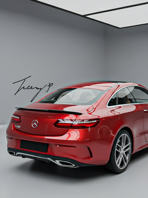 Mercedes E-Class Coupe C238 2015–2016 gloss black FD style rear spoiler