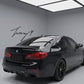 BMW 5 Series G30 gloss black rear boot spoiler lip
