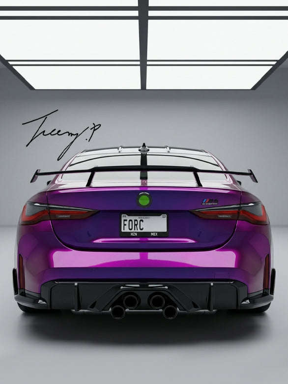 BMW 4 Series G22 G23 and M Sport G82 G80 GT spoiler bodykit for 2020 - 2026 and 2021 - 2026 models
