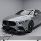Mercedes A Class A35 A45 AMG Line B style front splitter spoiler 2018 and newer