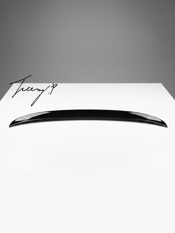 BMW 5 Series G30 gloss black rear boot spoiler lip
