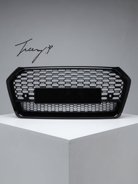 Audi Q5 FY 2016-2021 front gloss black SQ5 style honeycomb grille
