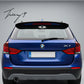 Gloss black rear roof spoiler boot wing lip for BMW X1 E84 (2012–2015).