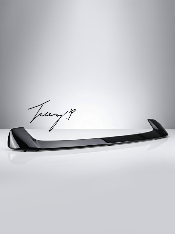 Gloss black rear roof spoiler boot wing lip for BMW X1 E84 (2012–2015).