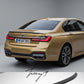 Glossy black rear boot spoiler for BMW 7 Series G70 (2023+).