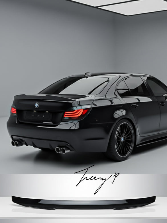 BMW 5 SERIES G60 G68 2024+ PSM STYLE GLOSS BLACK REAR BOOT SPOILER LIP WING