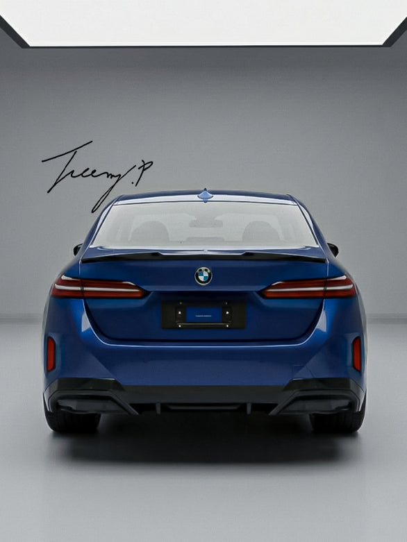 BMW 5 SERIES G60 G68 2024+ M4 STYLE GLOSS BLACK REAR BOOT SPOILER LIP WING