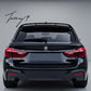 Gloss black rear roof spoiler lip for BMW 5 Series G31 Touring (2017–2023).