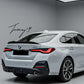 PSM style gloss black rear boot spoiler for BMW 4 Series G26 4-door (2021+).