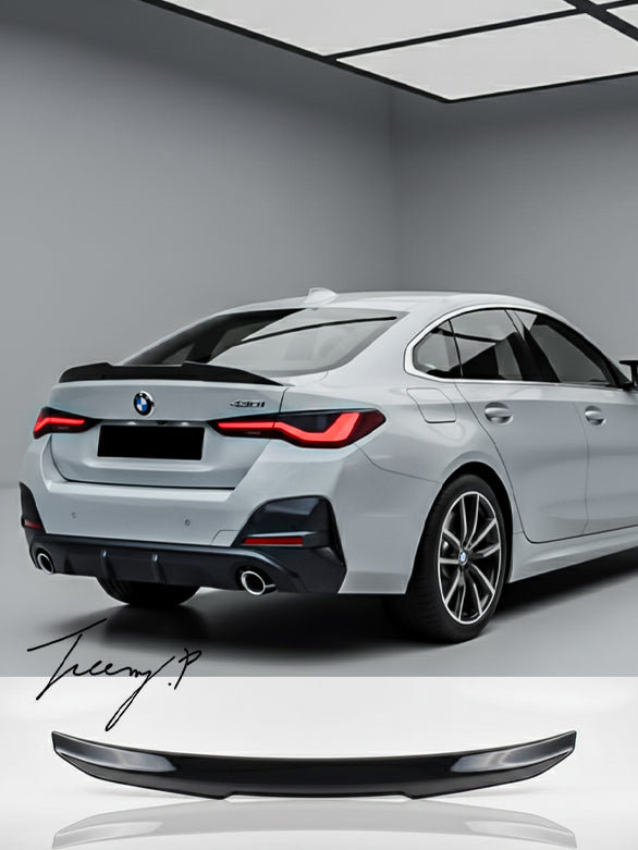 PSM style gloss black rear boot spoiler for BMW 4 Series G26 4-door (2021+).