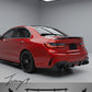Gloss black rear valance diffuser with LED for BMW 3 Series G20 M Sport (2020+).