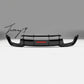 Gloss black rear valance diffuser with LED for BMW 3 Series G20 M Sport (2020+).