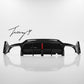 Rear valance diffuser Style 1 splitter with lamp for BMW 3 Series G20 (2023+).
