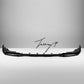 Gloss black MP-style front splitter lip for BMW 3 Series G20 (2020+).
