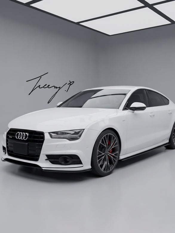 Audi A7 S7 C7 2010-2018 gloss black side skirt valance trims