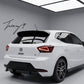 SEAT Ibiza MK5 6F gloss black rear roof spoiler wing
