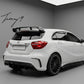 Mercedes A Class W176 A35 A45 AMG look gloss black rear roof spoiler lip 2013 to 2018
