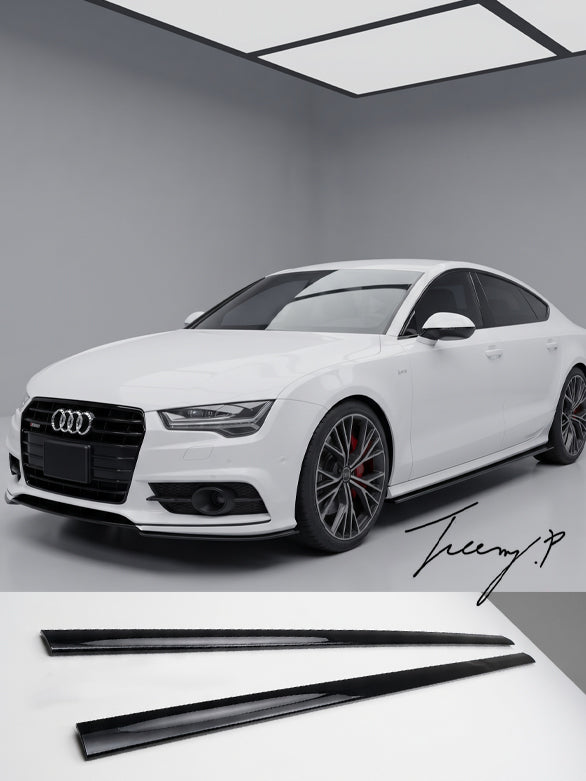 Audi A7 S7 C7 2010-2018 gloss black side skirt valance trims