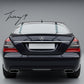 Gloss black rear boot trunk lip spoiler wing for Mercedes S-Class W221 (2005–2013).

