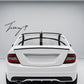 MERCEDES C CLASS SALOON W204 2007 - 2014 REAR GLOSS BLACK BOOT SPOILER LIP WING