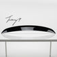 Gloss black rear roof spoiler lip for Mercedes CLA X118 Shooting Brake (2019–2022).
