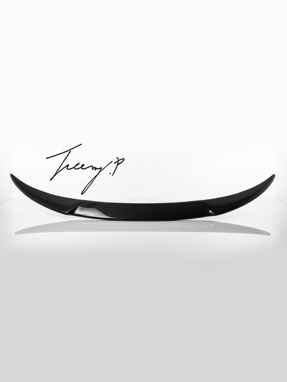 MERCEDES CLA CLASS W117 C117 2013 - 2019 CARBON LOOK REAR FD STYLE BOOT SPOILER LIP