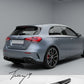 Gloss black AMG style rear roof spoiler lip for Mercedes A Class W177 A35 A45 (2018+)
