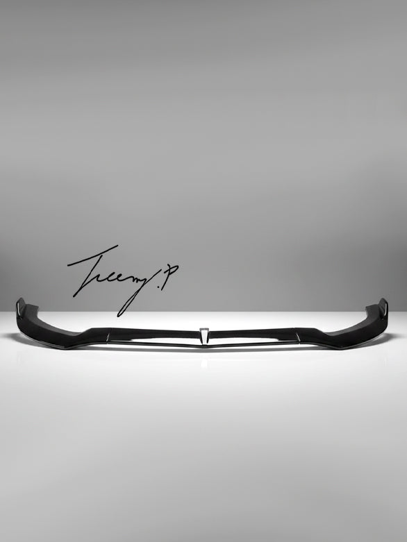 Gloss black front splitter lip for Mercedes C Class W205 C205 AMG Line C43 (2014–2021)

