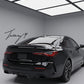 BMW 4 Series G22 M4 style gloss black rear boot spoiler lip
