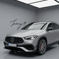 Mercedes GLA H247 gloss black GT style front bumper grille sporty aggressive front styling
