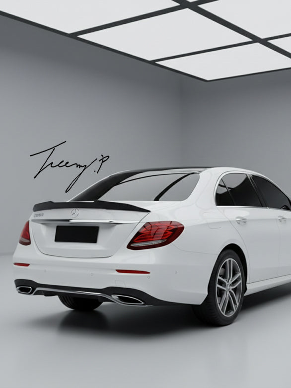 MERCEDES E CLASS W213 2016+ REAR CARBON LOOK HIGH KICK PSM DUCKTAIL SPOILER WING