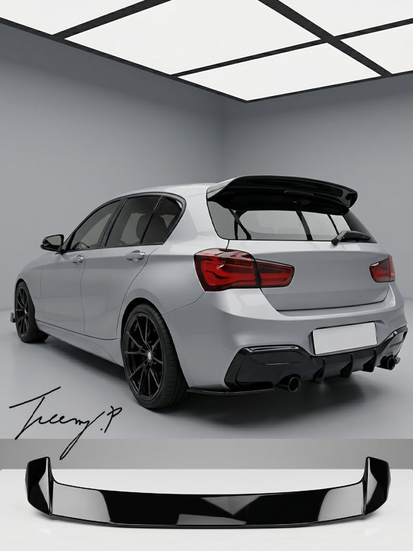 Gloss black M Performance rear roof spoiler for BMW 1 Series F20 F21 2012 to 2019
