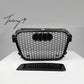 Audi S1 (2015-2018) RS1 Style Honeycomb Mesh Front Grille - Gloss Black Upgrade