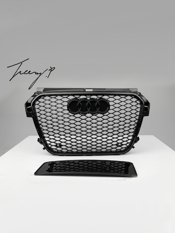 Audi S1 (2015-2018) RS1 Style Honeycomb Mesh Front Grille - Gloss Black Upgrade