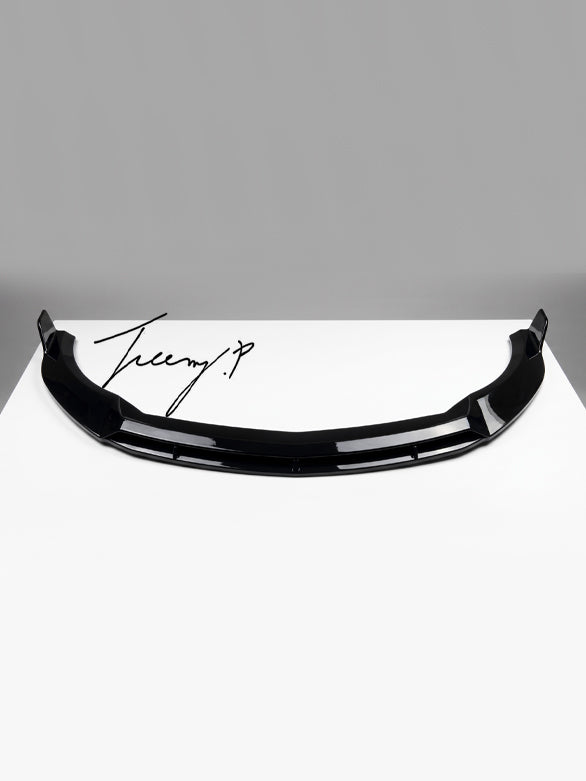 Mercedes A Class W176 AMG Line A45 glossy black front lip splitter 2015 to 2018

