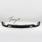 Gloss black front splitter lip for Mercedes E Class W213 AMG Line 2016–2023
