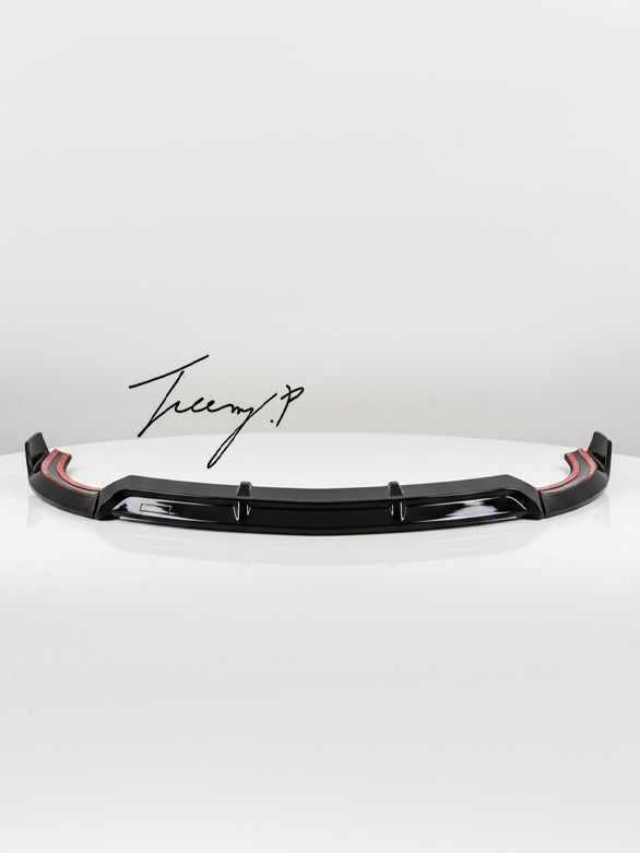Gloss black front splitter lip for Mercedes E Class W213 AMG Line 2016–2023
