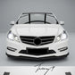 Gloss black front splitter lip for Mercedes E Class Coupe W207 C207 2008–2013

