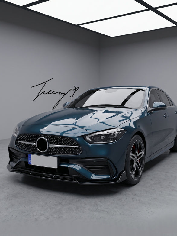 Carbon fibre front splitter spoiler for Mercedes GLE Class W167 GLE43 AMG Line 2019 and newer
