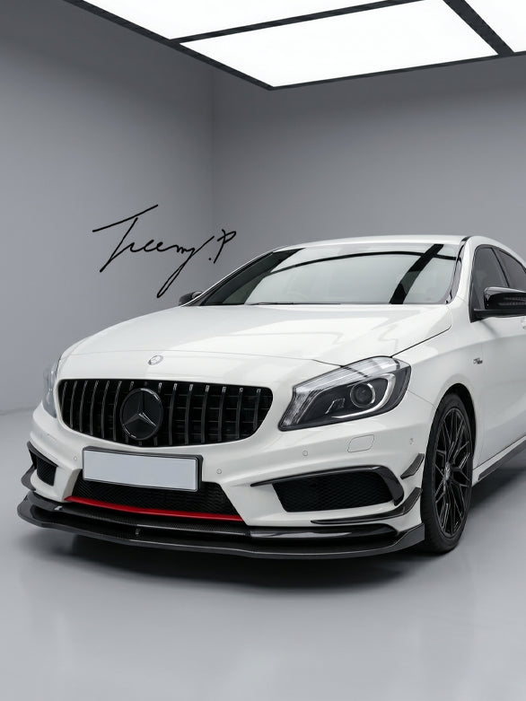 Mercedes A Class W176 GT style gloss black front grille 2012 to 2015
