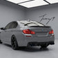 Gloss black PSM style rear boot lip spoiler for BMW 5 Series F10 2010 to 2016
